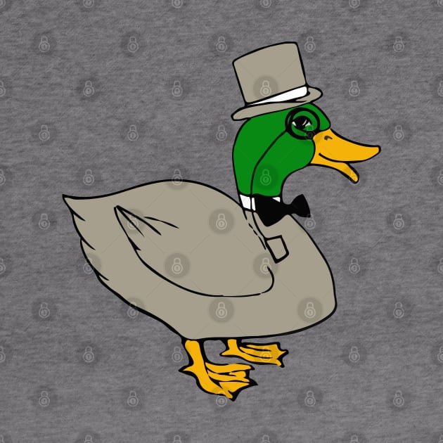 Duck with monocle and top hat: Duckington by sketchpets